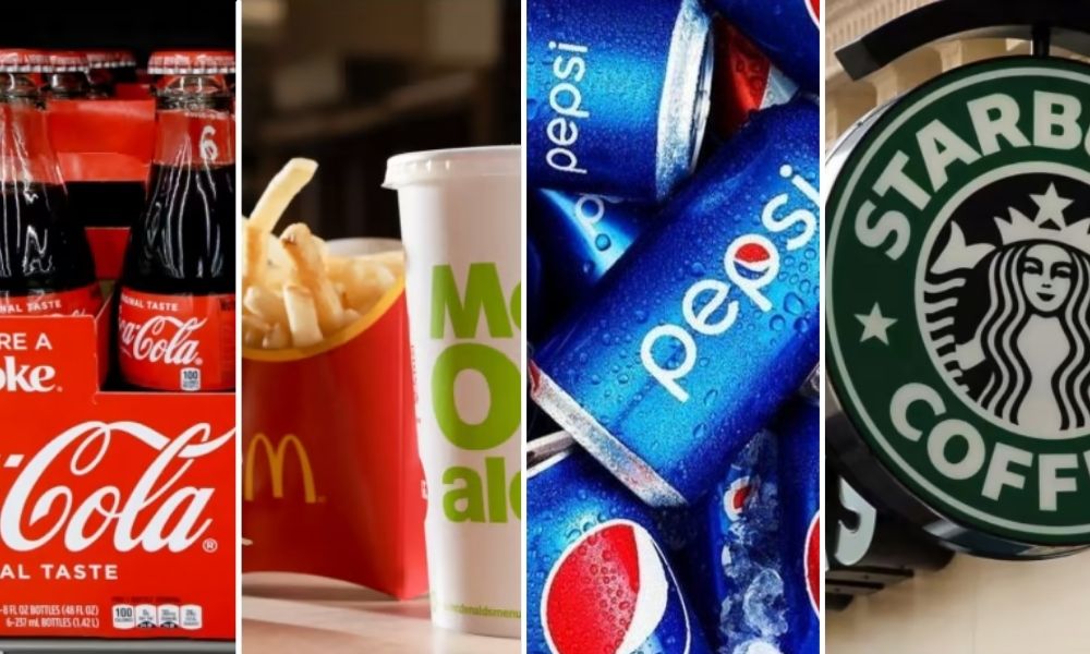 McDonald's, Starbucks, Coke, and Pepsi all halt sales in Russia.